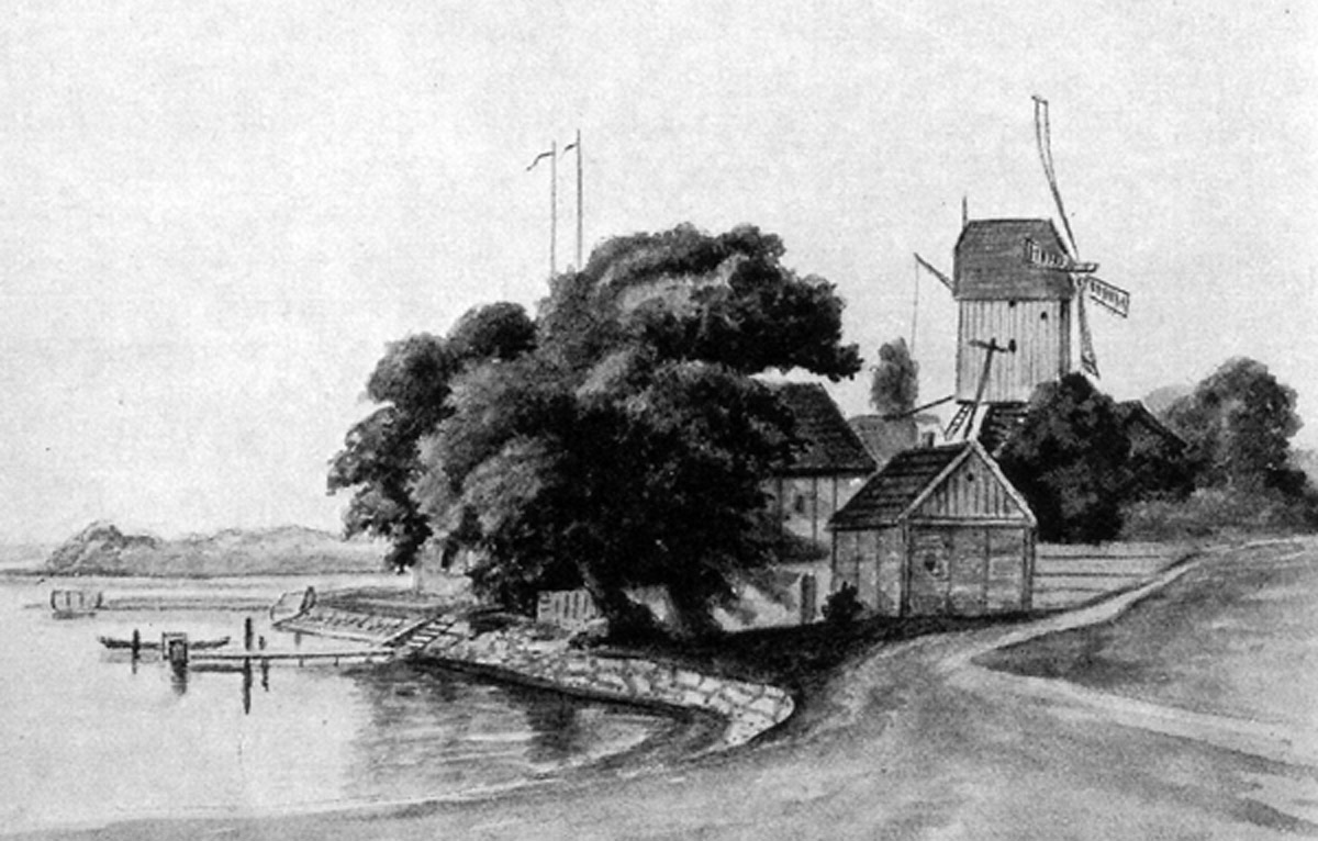 Die Lohmühle um 1845